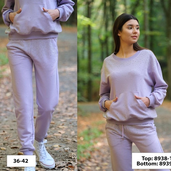 New Rhinestone Joggers, Premium Joggers,Soft Joggers,Women Sweatpants,Cozy Pants - Picture 11 of 13